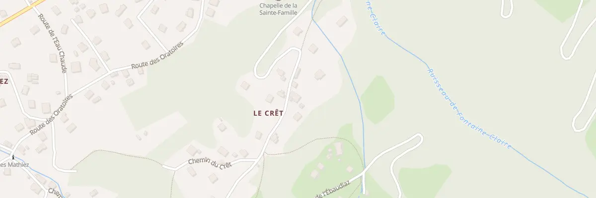 Plan du 5058 Le Cret à Notre-Dame-des-Millières
