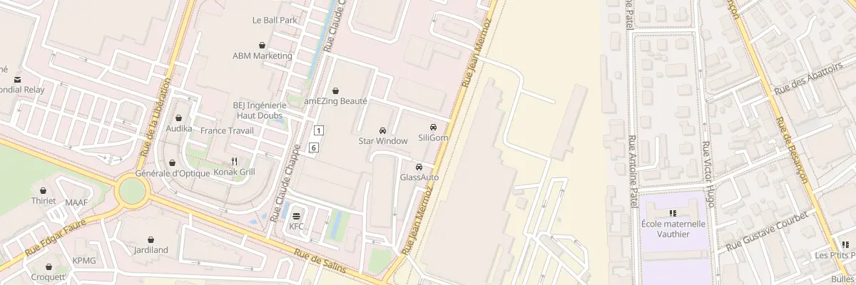 Plan du 26 Rue Mermoz à Pontarlier