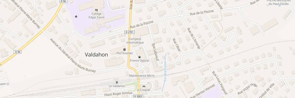 Plan du 4 Rue Leboeuf à Valdahon