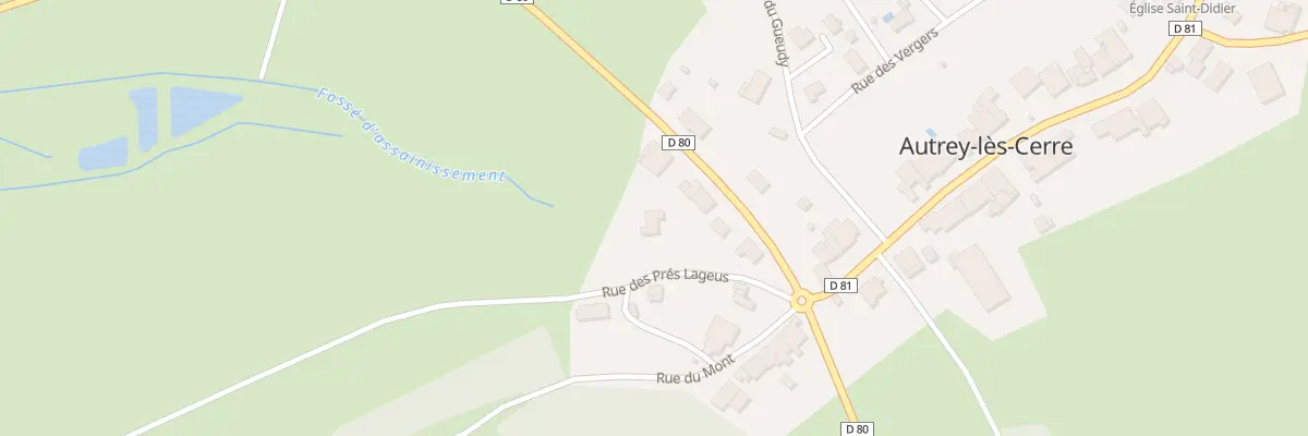 Plan du 6 Rue des Pres Lageus à Autrey-lès-Cerre