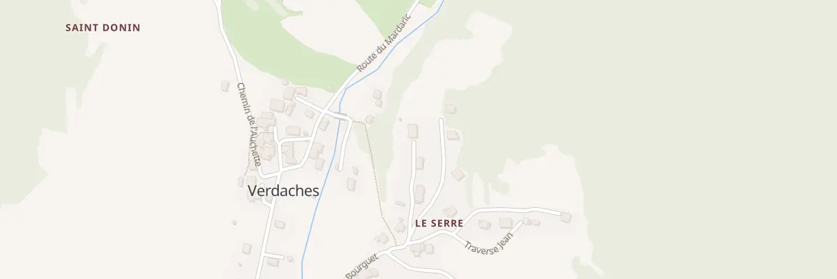 Plan du 7006 Le Serre à Verdaches