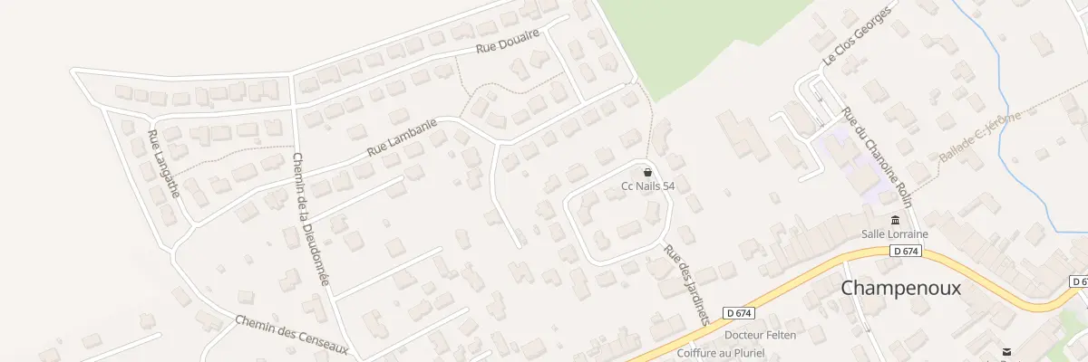 Plan du 7 Rue des Jardinets à Champenoux