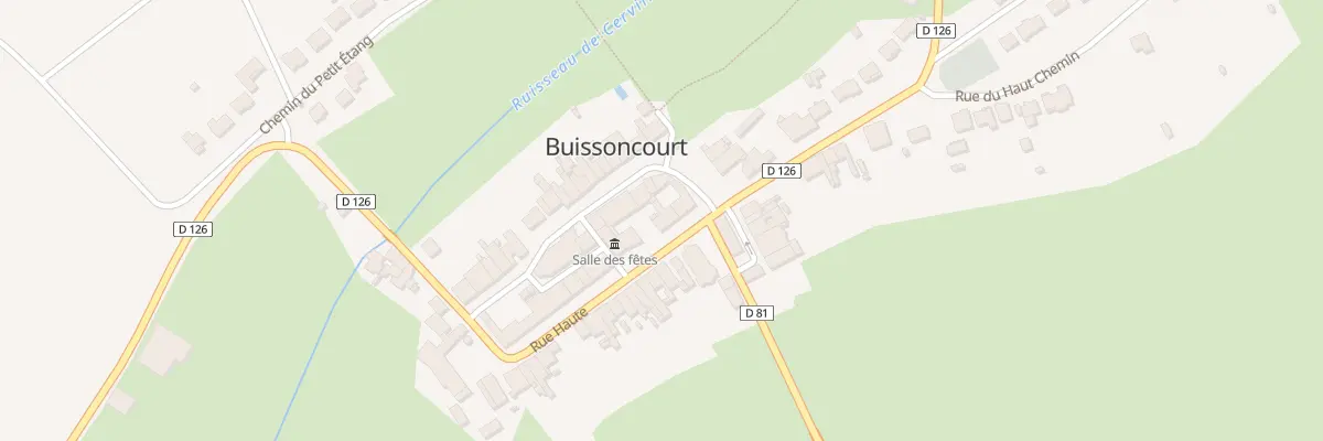 Plan du 10 Rue Haute à Buissoncourt