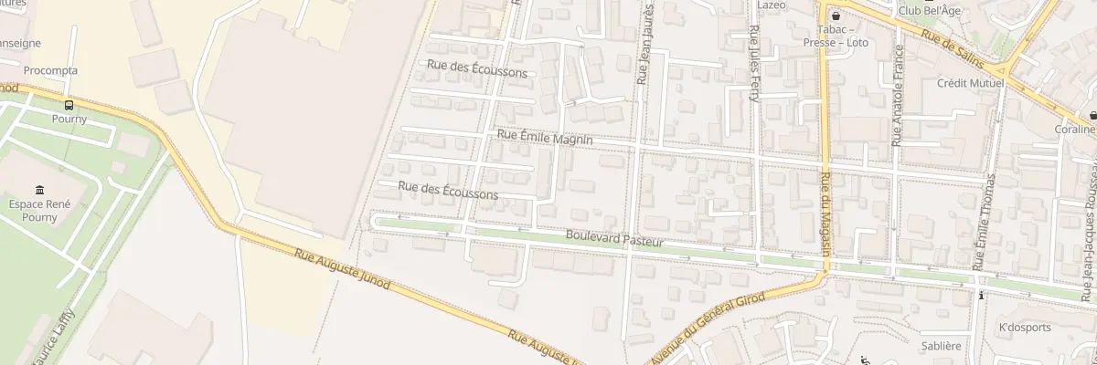 Plan du 39B Rue Emile Magnin à Pontarlier