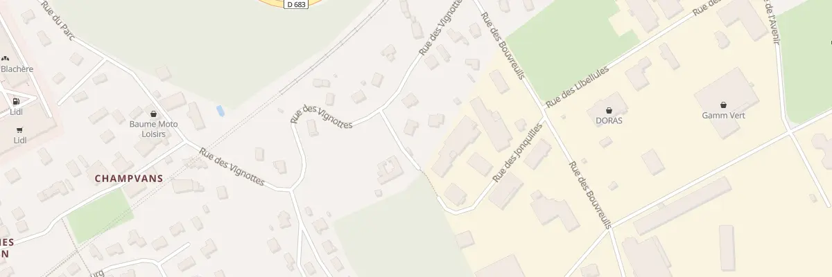 Plan du 13B Rue des Vignottes à Baume-les-Dames