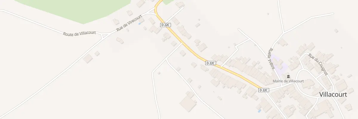 Plan du 10 Rue Neuve à Villacourt
