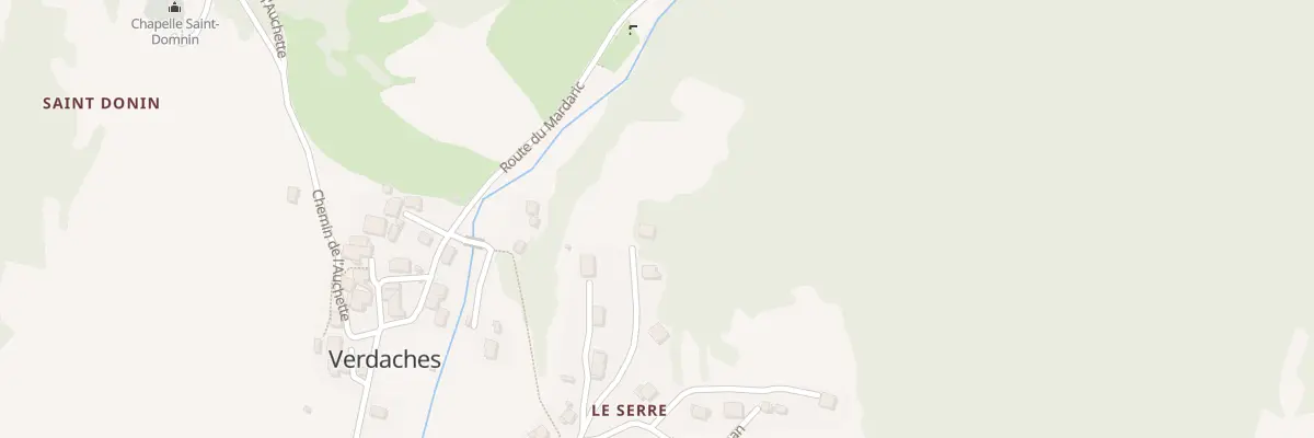Plan du 7012 Le Serre à Verdaches