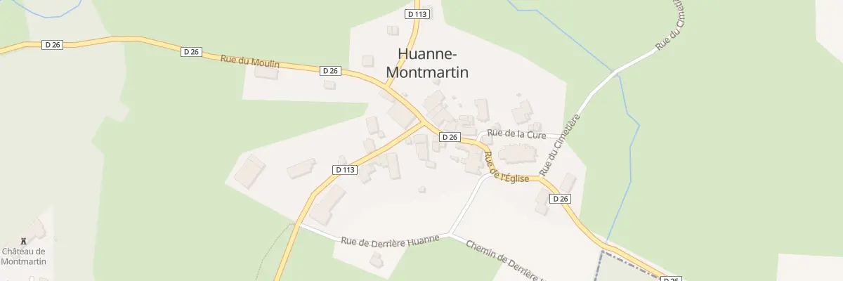 Plan du 1 Rue de Montmartin à Huanne-Montmartin