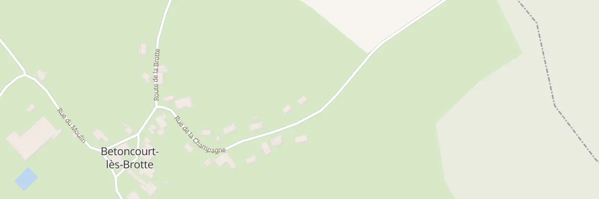 Plan du 11 Rue de la Champagne à Betoncourt-lès-Brotte