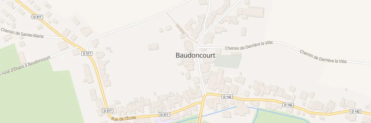 Plan du 111 Pl du Chanoine Morey à Baudoncourt