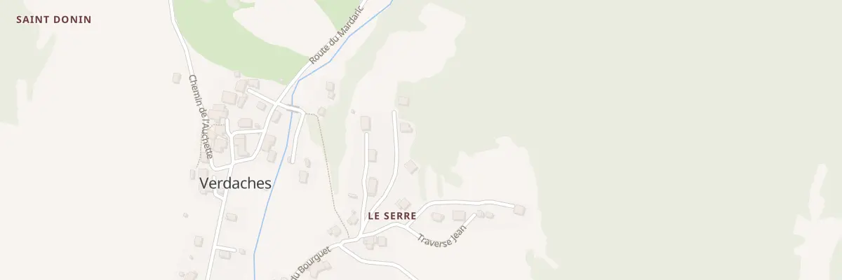Plan du 7035 Le Serre à Verdaches