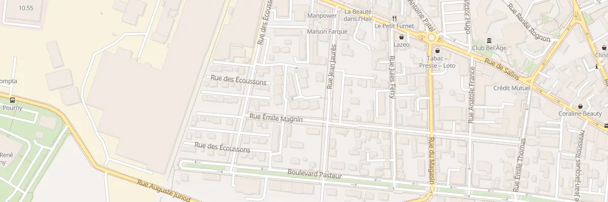 Plan du 26 Rue Emile Magnin à Pontarlier