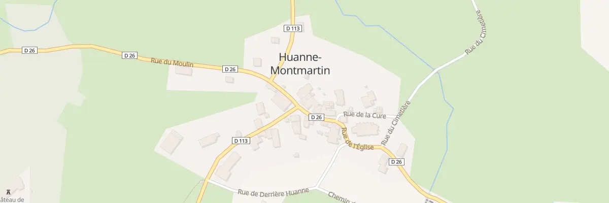 Plan du 1 Rue de l’Eglise à Huanne-Montmartin