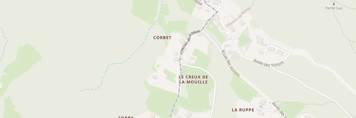 Plan du 111 Che de Corbet à Fillinges