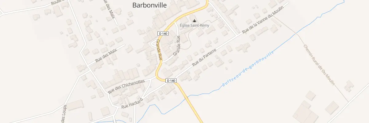 Plan du 5 Rue du Parterre à Barbonville