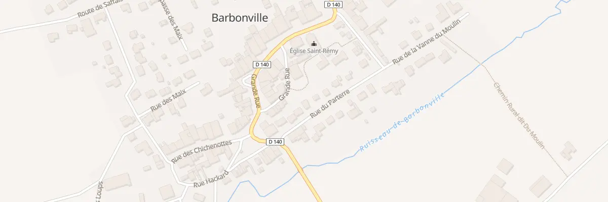 Plan du 7 Rue du Parterre à Barbonville