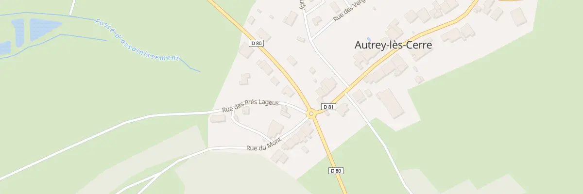 Plan du 2 Rue des Pres Lageus à Autrey-lès-Cerre
