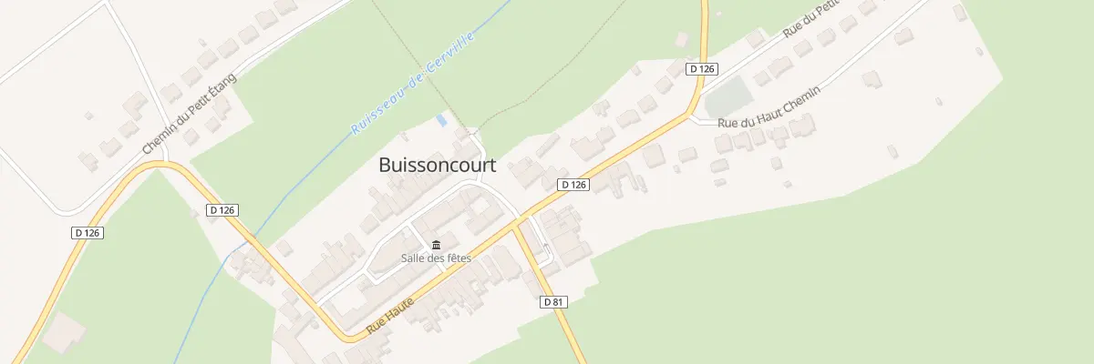 Plan du 20 Rue Haute à Buissoncourt