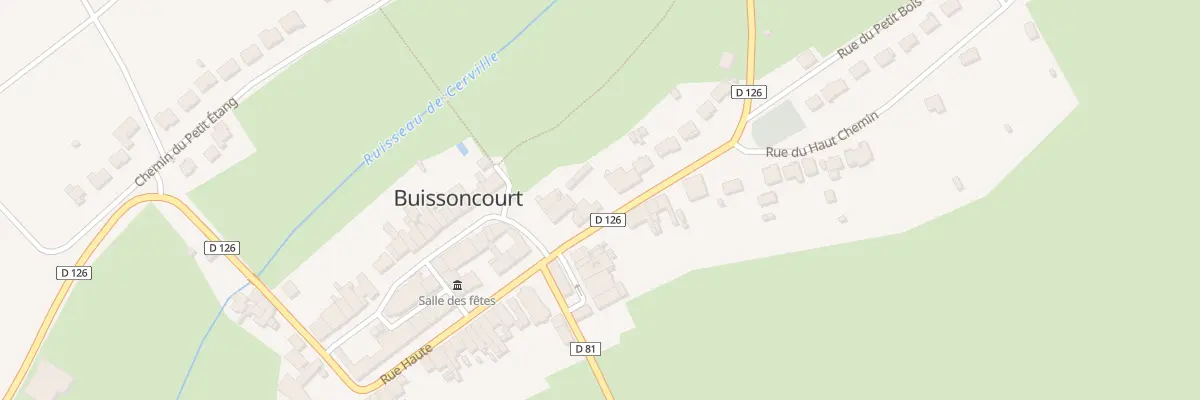 Plan du 22 Rue Haute à Buissoncourt