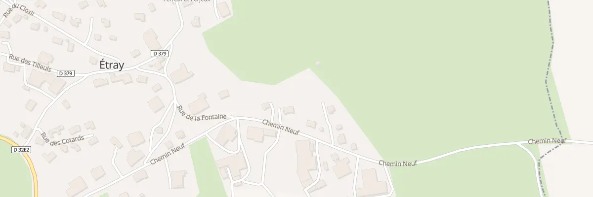 Plan du 13 Che Neuf à Étray