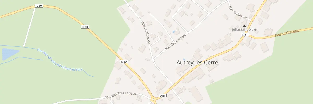 Plan du 2 Imp de la Trinquotte à Autrey-lès-Cerre