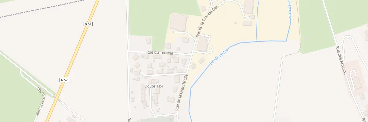 Plan du 1 Rue du Temple à Doubs