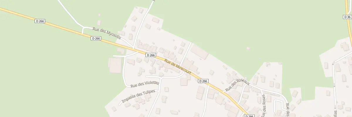 Plan du 719 Rue de Mirecourt à Darnieulles