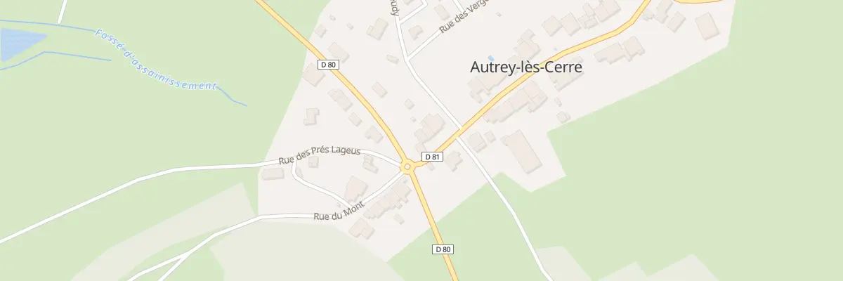 Plan du 1 Gr Grande Rue à Autrey-lès-Cerre