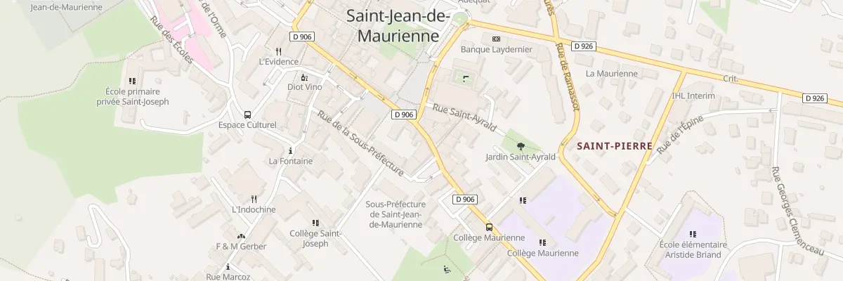 Plan du 16A Pl de la-Sous-Préfecture à Saint-Jean-de-Maurienne