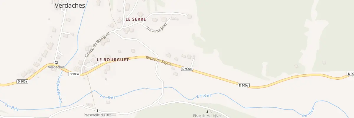 Plan du 5052 La Serre à Verdaches