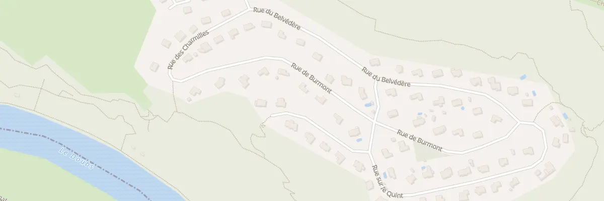Plan du 12 Rue de Burmont à Baume-les-Dames