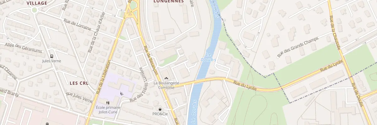 Plan du 78B Rue de Besançon à Pontarlier