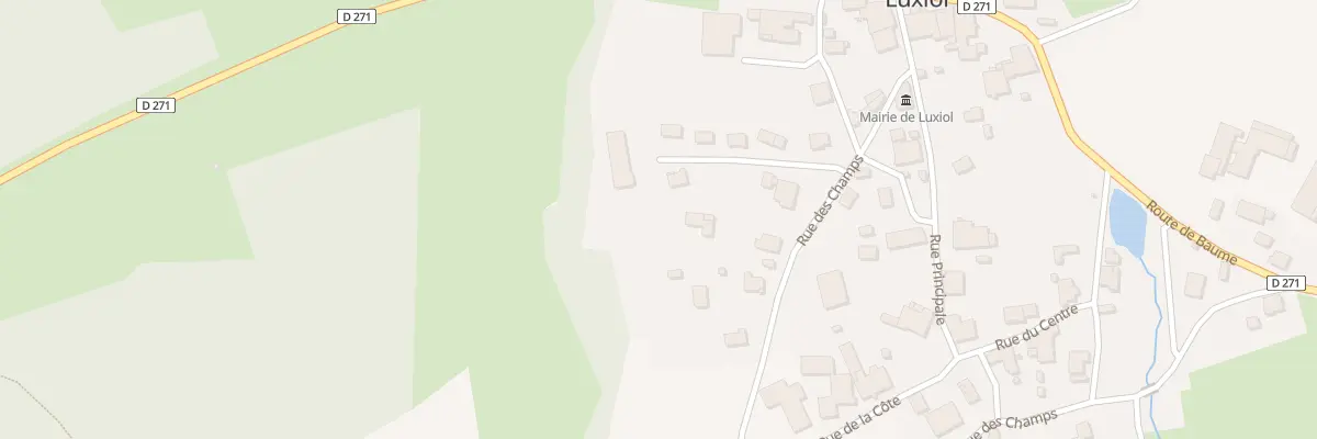 Plan de la Rue de la Forge à Luxiol