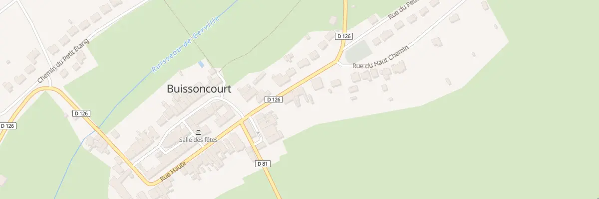 Plan du 33 Rue Haute à Buissoncourt