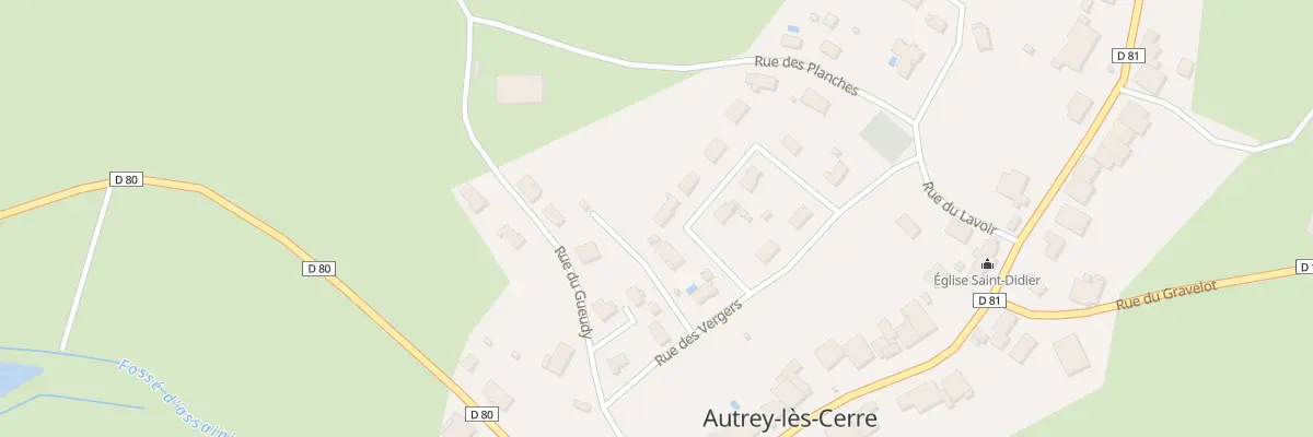 Plan du 5 All des Varonnes à Autrey-lès-Cerre