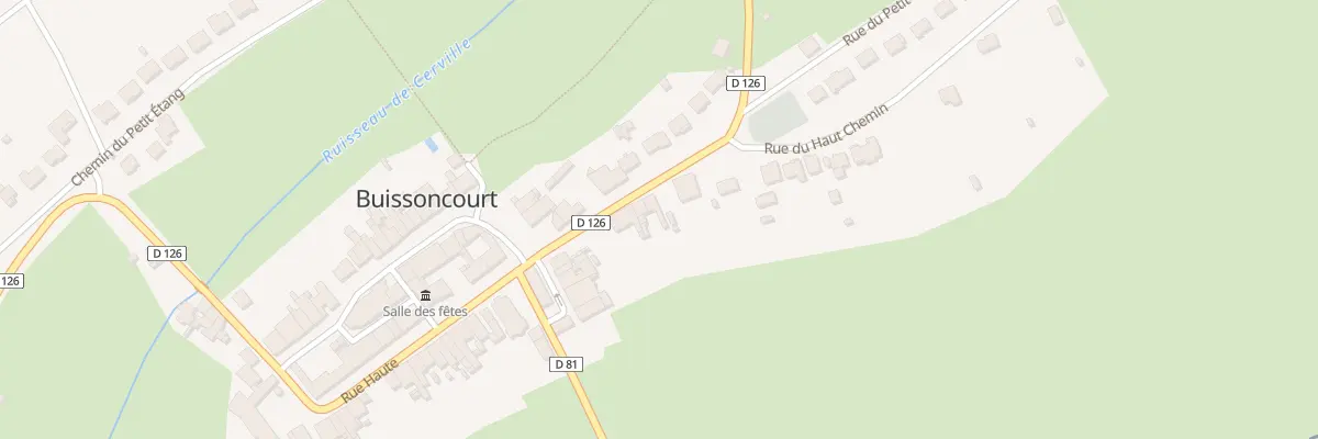 Plan du 35 Rue Haute à Buissoncourt