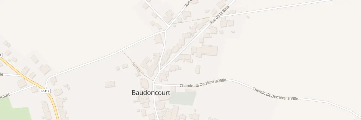 Plan du 6 Rue de la Base à Baudoncourt