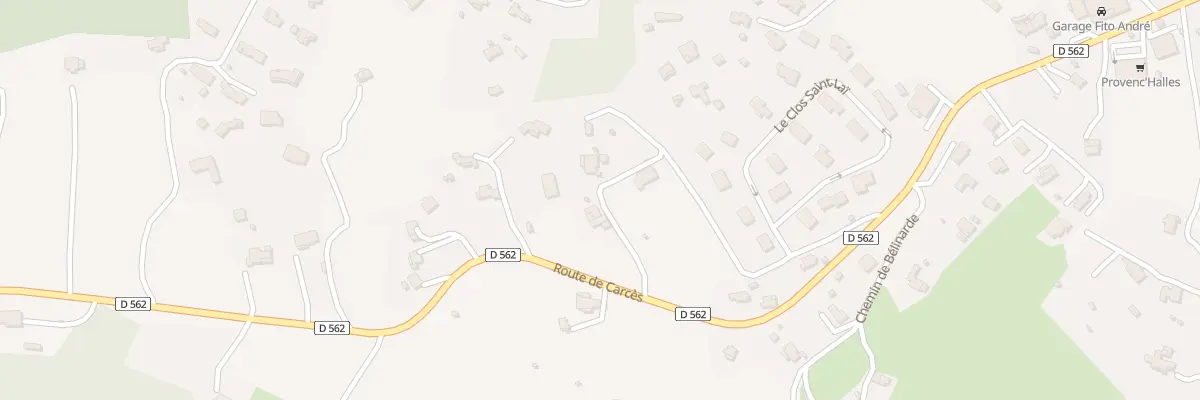 Plan du 750 Rte de Carcès à Lorgues