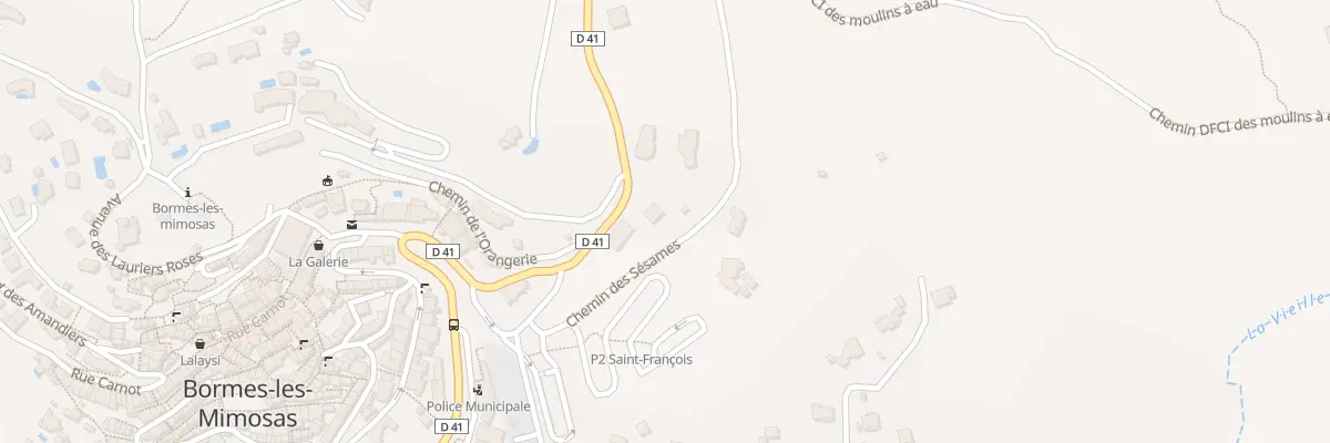 Plan du 123 Che des Sesames à Bormes-les-Mimosas