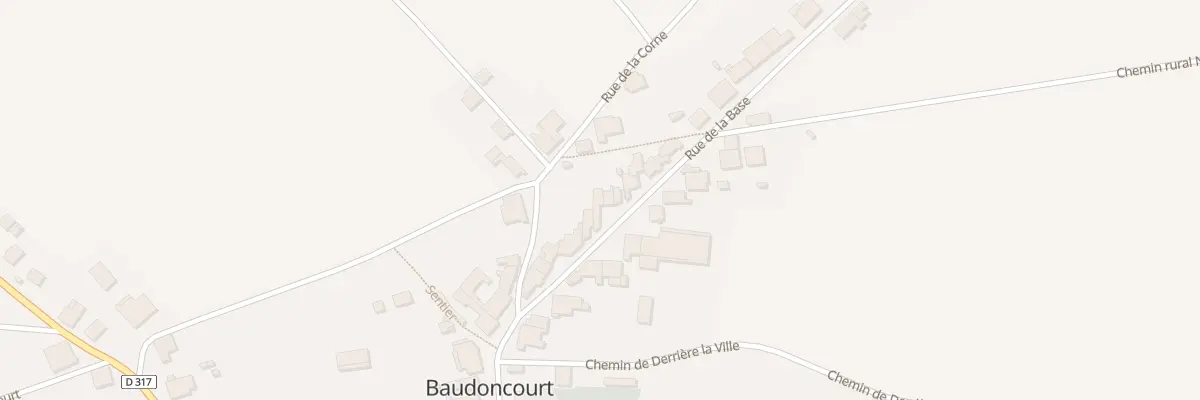 Plan du 9 Rue de la Base à Baudoncourt