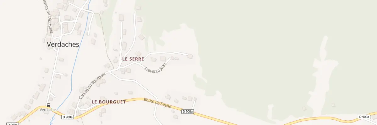 Plan du 7015 Le Serre à Verdaches