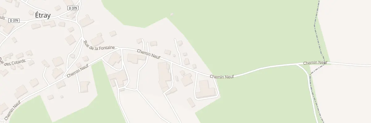 Plan du 17 Che Neuf à Étray