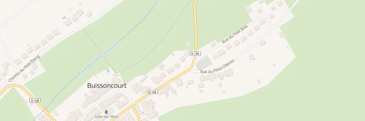 Plan du 28 Rue Haute à Buissoncourt