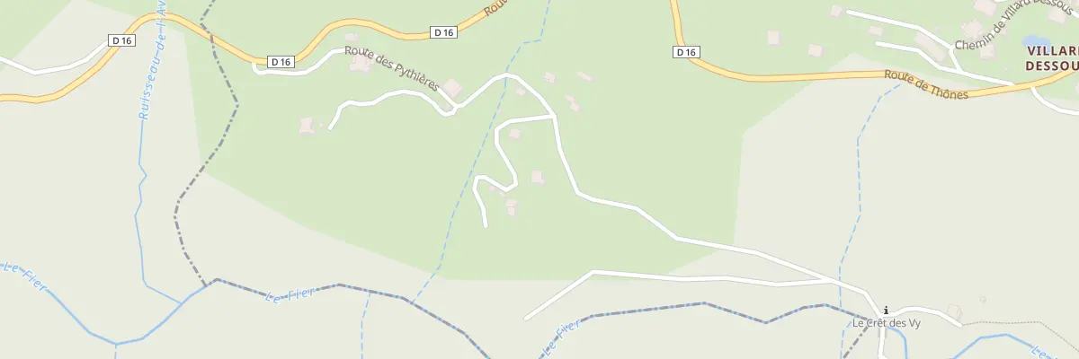 Plan du 406 Rte des Pythières à Manigod