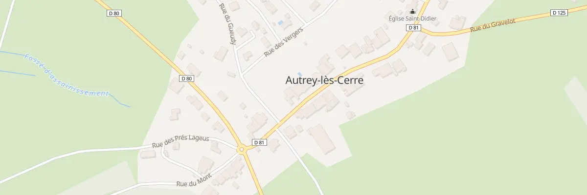 Plan du 7 Gr Grande Rue à Autrey-lès-Cerre