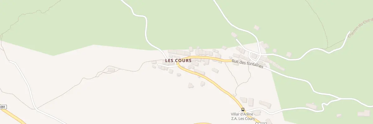 Plan du 21 Rue des Fontaines à Villar-d’Arêne