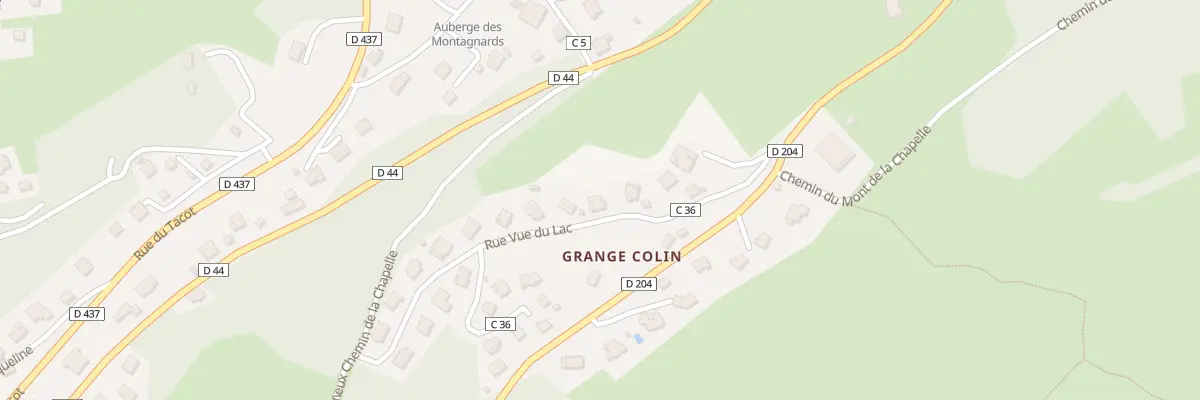 Plan du 6 Rue de la Vue du Lac à Montperreux