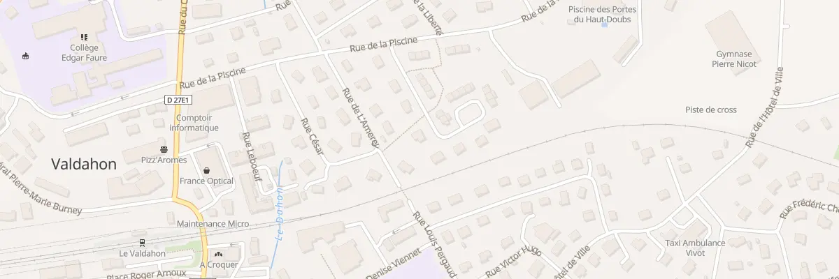 Plan du 6 Rue de la Paix à Valdahon