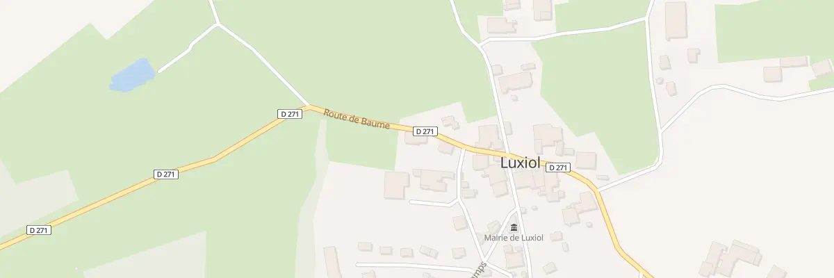 Plan du 11 Rte de Baume à Luxiol