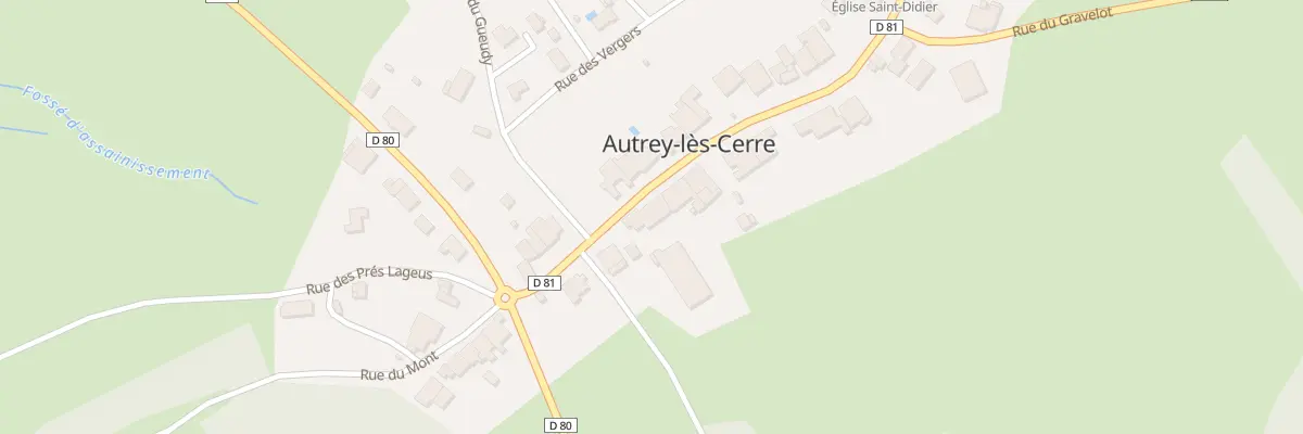 Plan du 6 Gr Grande Rue à Autrey-lès-Cerre